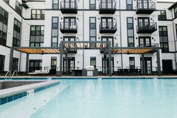 Sparkling swimming pool